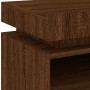 Mesitas de noche con luces LED 2 uds marrón roble 40x39x48,5cm by , Nightstands - Ref: Foro24-836797, Price: 126,23 €, Discou...