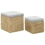 Conjunto de otomanas 2 piezas hierba marina gris de vidaXL, Otomanas - Ref: Foro24-246109, Precio: 94,78 €, Descuento: %