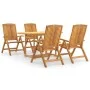 5-teiliges Garten-Essset aus massivem Teakholz von , Gartensets - Ref: Foro24-3154915, Preis: 786,26 €, Rabatt: %