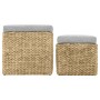 Conjunto de otomanas 2 piezas hierba marina gris de vidaXL, Otomanas - Ref: Foro24-246109, Precio: 96,20 €, Descuento: %