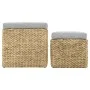Conjunto de otomanas 2 piezas hierba marina gris de vidaXL, Otomanas - Ref: Foro24-246109, Precio: 94,78 €, Descuento: %