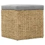 Conjunto de otomanas 2 piezas hierba marina gris de vidaXL, Otomanas - Ref: Foro24-246109, Precio: 94,78 €, Descuento: %