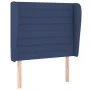 Box spring bed with blue fabric mattress 100x200 cm by , Beds and slatted bases - Ref: Foro24-3128027, Price: 376,89 €, Disco...