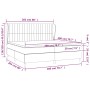 Cama box spring con colchón tela azul 200x200 cm de , Camas y somieres - Ref: Foro24-3128155, Precio: 693,05 €, Descuento: %