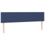 Box spring bed with mattress and LED blue fabric 200x200 cm by , Beds and slatted bases - Ref: Foro24-3133907, Price: 604,06 ...