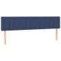Box spring bed with mattress and LED blue fabric 200x200 cm by , Beds and slatted bases - Ref: Foro24-3134067, Price: 574,59 ...