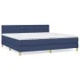 Boxspringbett mit blauer Stoffmatratze 200x200 cm von , Betten und Lattenroste - Ref: Foro24-3140967, Preis: 588,02 €, Rabatt: %
