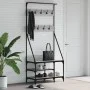 Sonoma gray coat rack with shoe rack 80x40x184 cm by , Dresser Organizers and Bar Hangers - Ref: Foro24-837865, Price: 76,42 ...