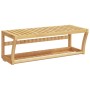 Towel rack with bamboo shelf 60x25x20 cm by , Towel racks - Ref: Foro24-373368, Price: 35,94 €, Discount: %