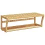 Towel rack with bamboo shelf 60x25x20 cm by , Towel racks - Ref: Foro24-373368, Price: 36,99 €, Discount: %