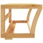 Towel rack with bamboo shelf 60x25x20 cm by , Towel racks - Ref: Foro24-373368, Price: 36,99 €, Discount: %