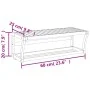 Towel rack with bamboo shelf 60x25x20 cm by , Towel racks - Ref: Foro24-373368, Price: 36,99 €, Discount: %