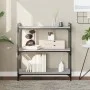 Librería 3 estantes madera ingeniería gris Sonoma 80x30x86 cm de , Librerías y estanterías - Ref: Foro24-837670, Precio: 47,9...