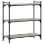 Sonoma gray engineered wood 3-shelf bookcase 80x30x86 cm by , Bookcases and shelves - Ref: Foro24-837670, Price: 48,00 €, Dis...