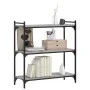 Sonoma gray engineered wood 3-shelf bookcase 80x30x86 cm by , Bookcases and shelves - Ref: Foro24-837670, Price: 48,00 €, Dis...