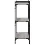 Librería 3 estantes madera ingeniería gris Sonoma 80x30x86 cm de , Librerías y estanterías - Ref: Foro24-837670, Precio: 47,9...