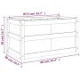 Douglas Massivholz-Pflanzgefäß 90x50x50 cm von , Töpfe und Pflanzgefäße - Ref: Foro24-837465, Preis: 73,35 €, Rabatt: %