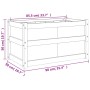 Douglas Massivholz-Pflanzgefäß 90x50x50 cm von , Töpfe und Pflanzgefäße - Ref: Foro24-837465, Preis: 73,91 €, Rabatt: %
