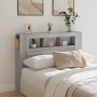Cabecero LED madera ingeniería gris Sonoma 140x18,5x103,5 cm de , Cabeceros y pies de cama - Ref: Foro24-837349, Precio: 84,5...