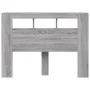 Sonoma-graues LED-Kopfteil aus Holzwerkstoff, 140 x 18,5 x 103,5 cm von , Kopf- und Fußteile - Ref: Foro24-837349, Preis: 83,...