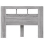 Sonoma gray engineered wood LED headboard 140x18.5x103.5 cm by , Headboards and footboards - Ref: Foro24-837349, Price: 81,58...