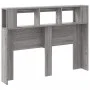 Sonoma-graues LED-Kopfteil aus Holzwerkstoff, 140 x 18,5 x 103,5 cm von , Kopf- und Fußteile - Ref: Foro24-837349, Preis: 83,...