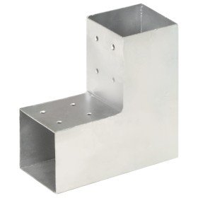 Conector de postes en forma de L metal galvanizado 81x81 mm