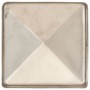 Tapas piramidales postes valla 6 uds acero inoxidable 71x71 mm