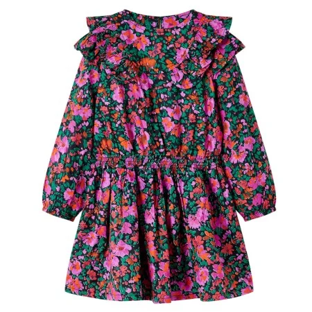 Knallrosa Langarm-Kinderkleid 140 von , Kinderkleider - Ref: Foro24-14478, Preis: 15,33 €, Rabatt: %