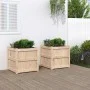 Outdoor planters 2 units solid pine wood by , Pots and planters - Ref: Foro24-837425, Price: 120,71 €, Discount: %