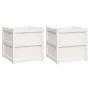 Outdoor planters 2 units solid white pine wood by , Pots and planters - Ref: Foro24-837427, Price: 145,33 €, Discount: %
