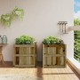 Jardineras de exterior 2 unidades madera impregnada de pino de , Maceteros y jardineras - Ref: Foro24-837433, Precio: 146,75 ...