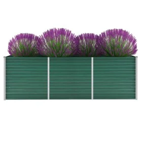 Gartenbeet aus grünem feuerverzinktem Stahl 240x80x77 cm von vidaXL, Töpfe und Pflanzgefäße - Ref: Foro24-44841, Preis: 89,53...