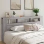 Cabecero LED madera ingeniería gris Sonoma 220x18,5x103,5 cm de , Cabeceros y pies de cama - Ref: Foro24-837377, Precio: 109,...