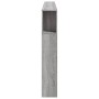 Sonoma-graues LED-Kopfteil aus Holzwerkstoff, 220 x 18,5 x 103,5 cm von , Kopf- und Fußteile - Ref: Foro24-837377, Preis: 110...
