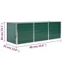 Arriate de jardín de acero galvanizado verde 240x80x77 cm de vidaXL, Maceteros y jardineras - Ref: Foro24-44841, Precio: 89,5...
