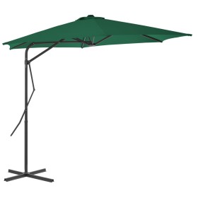 Sonnenschirm mit Stahlstange 300 cm grün von vidaXL, Sonnenschirme - Ref: Foro24-44885, Preis: 119,14 €, Rabatt: %