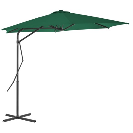 Sonnenschirm mit Stahlstange 300 cm grün von vidaXL, Sonnenschirme - Ref: Foro24-44885, Preis: 119,14 €, Rabatt: %