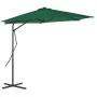 Garden umbrella with steel pole 300 cm green by vidaXL, Umbrellas - Ref: Foro24-44885, Price: 119,14 €, Discount: %