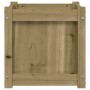 Solid impregnated pine wood planter 40x40x40 cm by , Pots and planters - Ref: Foro24-837412, Price: 46,95 €, Discount: %