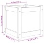 Pflanzgefäß aus massivem Douglasienholz, 40 x 40 x 40 cm von , Töpfe und Pflanzgefäße - Ref: Foro24-837410, Preis: 37,38 €, R...