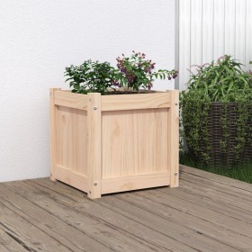 Pflanzgefäß aus massivem Kiefernholz, 40 x 40 x 40 cm von , Töpfe und Pflanzgefäße - Ref: Foro24-837404, Preis: 39,19 €, Raba...