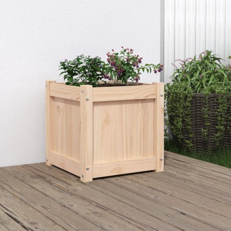 Pflanzgefäß aus massivem Kiefernholz, 40 x 40 x 40 cm von , Töpfe und Pflanzgefäße - Ref: Foro24-837404, Preis: 39,19 €, Raba...