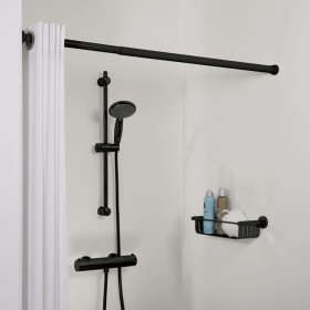 Sealskin Telescopic shower curtain rod black 80-130 cm by , shower bars - Ref: Foro24-447488, Price: 25,54 €, Discount: %