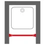 Sealskin Telescopic shower curtain rod black 80-130 cm by , shower bars - Ref: Foro24-447488, Price: 25,54 €, Discount: %