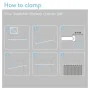 Sealskin Telescopic shower curtain rod black 80-130 cm by , shower bars - Ref: Foro24-447488, Price: 25,54 €, Discount: %