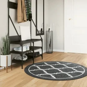 Black and white non-slip washable rug Ø 120 cm by , Rugs - Ref: Foro24-136608, Price: 22,72 €, Discount: %