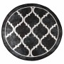 Black and white non-slip washable rug Ø 120 cm by , Rugs - Ref: Foro24-136608, Price: 23,03 €, Discount: %