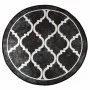 Schwarz-weißer, rutschfester, waschbarer Teppich Ø 120 cm von , Teppiche - Ref: Foro24-136608, Preis: 22,72 €, Rabatt: %