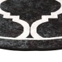 Black and white non-slip washable rug Ø 120 cm by , Rugs - Ref: Foro24-136608, Price: 23,03 €, Discount: %